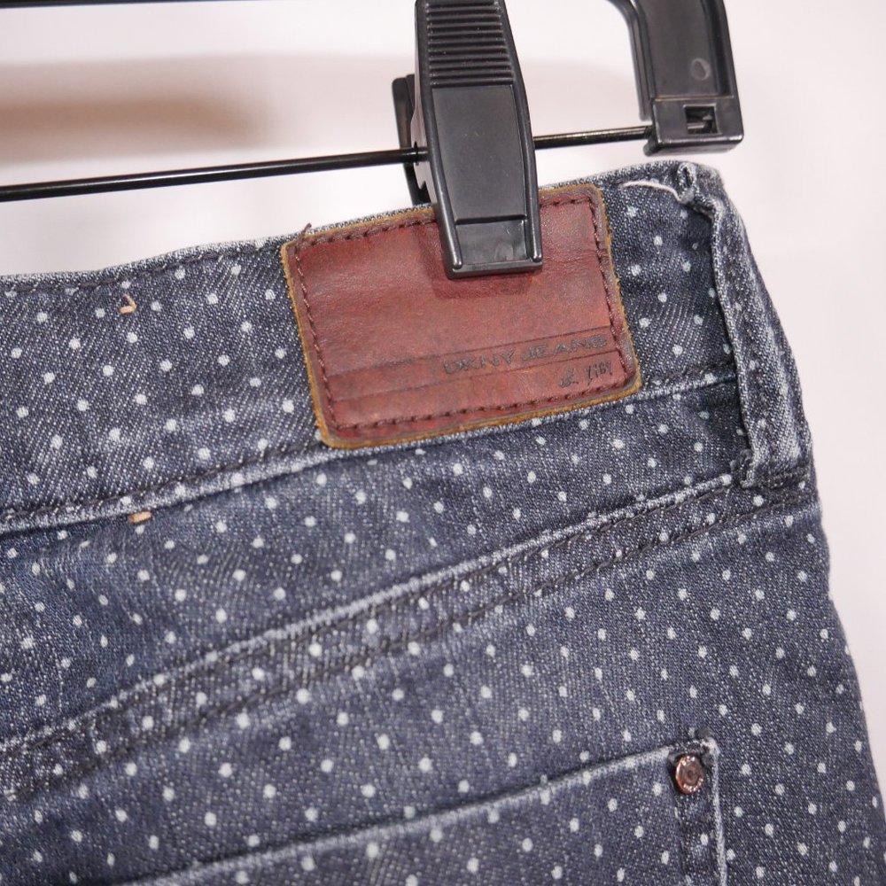 DKNY Soho Skinny Jeans Polka Dot Size 0 - Picture 8 of 8